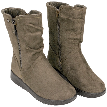 Bota Plataforma water repellent doble cremallera Amarpies AJH25477