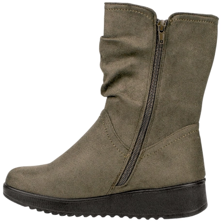 Bota Plataforma water repellent doble cremallera Amarpies AJH25477
