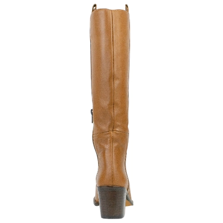 Bota Piel Caña Alta Tacón Ancho Medio Wikers Q-238