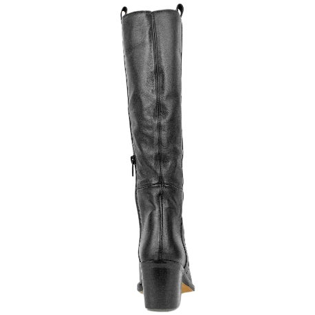 Bota Piel Caña Alta Tacón Ancho Medio Wikers Q-238