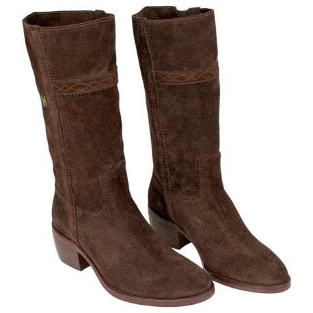 Botas Camperas Media Caña Mujer Tacon Cuadrado- Dakota Boots 476