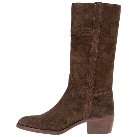 Botas Camperas Media Caña Mujer Tacon Cuadrado- Dakota Boots 476