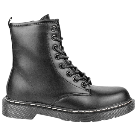 Botas Militares para Mujer con Forro de Pelo y Cremallera - Prisska GX320