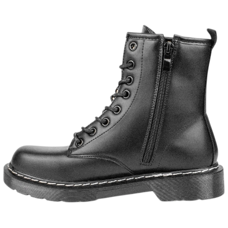 Botas Militares para Mujer con Forro de Pelo y Cremallera - Prisska GX320