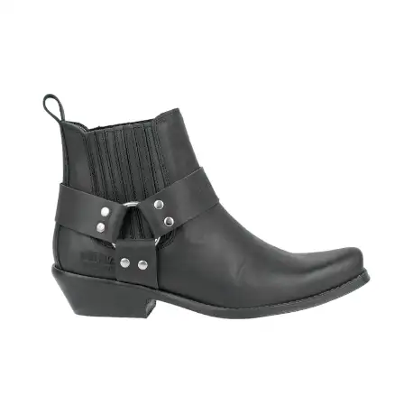 Botin Campero Mujer Negro - Johnny Bulls 4709