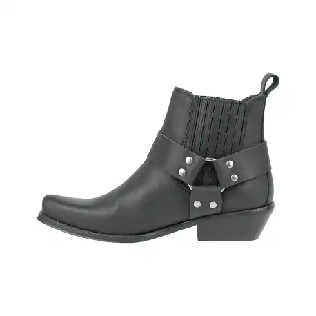 Botin Campero Mujer Negro - Johnny Bulls 4709