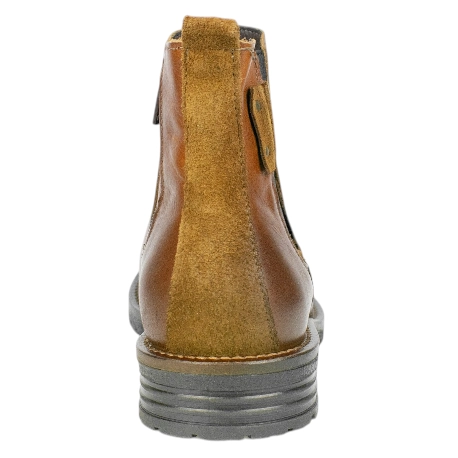 Botines Chelsea de Piel Marrón para Hombre con Efecto Patinado - Innova Shoes B4715 