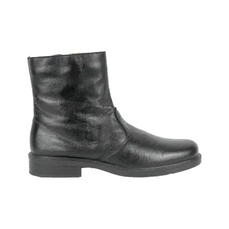 Botas negras hombre en piel y Cremallera - Luisetti 0152