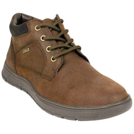 Botín Marrón Hombre Piel Membrana Water Repellent Plano ReNature RE PICUAL 02 by CHK10