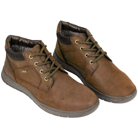 Botín Marrón Hombre Piel Membrana Water Repellent Plano ReNature RE PICUAL 02 by CHK10