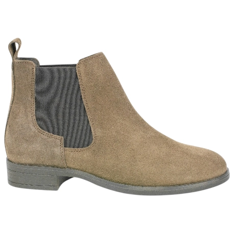 Botines Chelsea de Piel Serraje para Mujer con Tacón Bajo - Innovation 39244