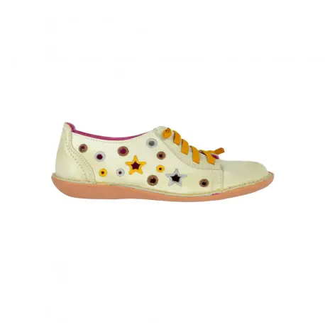 Zapatos Planos Mujer Piel Brans Motivos de Estrellas Talla 35