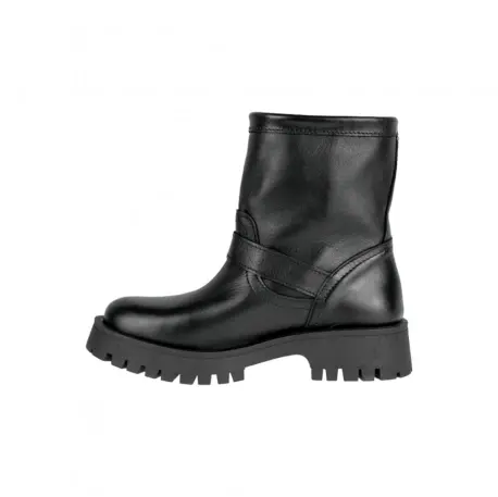 botas negras moteras mujer - Brans 14108 KE MN Talla 36