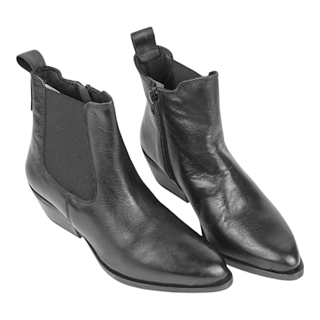 Botin Campero negro piel mujer - Bran´s 14162
