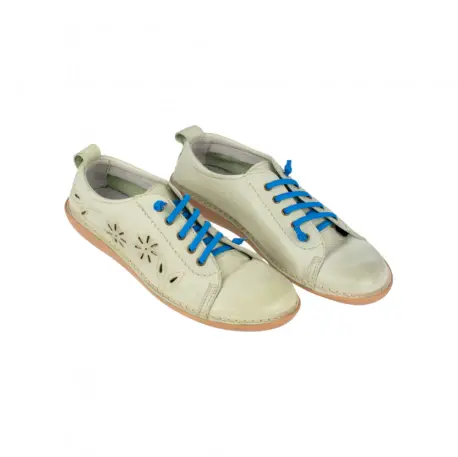 Zapatos Planos Piel Mujer Calado Floral Brans Talla 35
