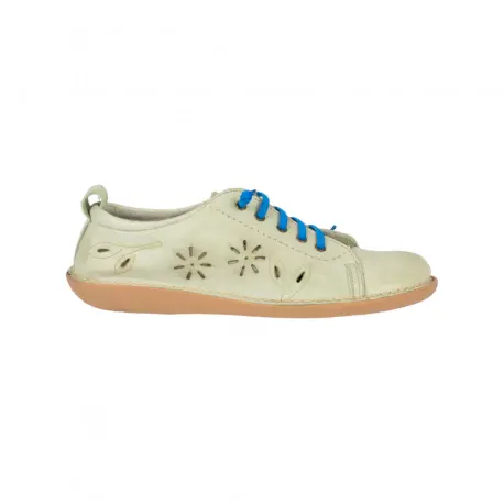 Zapatos Planos Piel Mujer Calado Floral Brans Talla 35