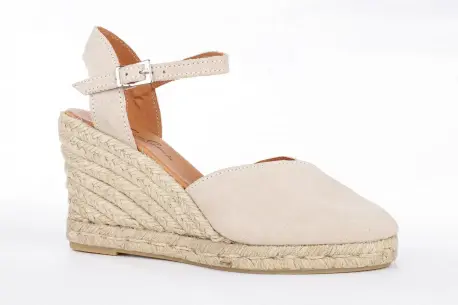 Cuñas Altas Esparto Mujer de 7 Cuerdas con Pulsera Corte V Carmen Garcia 173S7