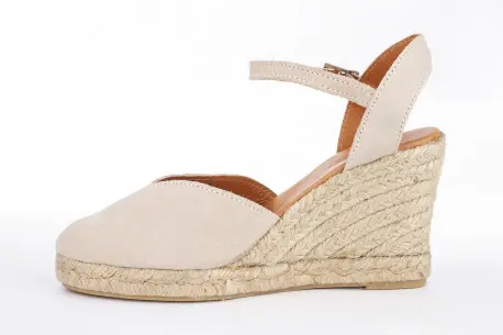 Cuñas Altas Esparto Mujer de 7 Cuerdas con Pulsera Corte V Carmen Garcia 173S7