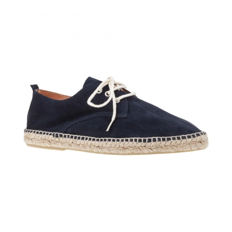 Alpargata Cordones Hombre Piel Serraje Carmen García 71S16