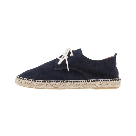 Alpargata Cordones Hombre Piel Serraje Carmen García 71S16