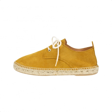 Alpargata Cordones Hombre Piel Serraje Carmen García 71S16