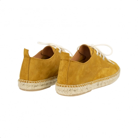 Alpargata Cordones Hombre Piel Serraje Carmen García 71S16