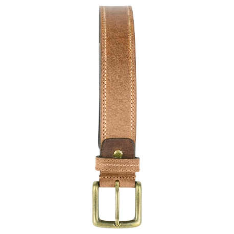 Cinturón de Piel Camel Hebilla Rústica Blesrok 787