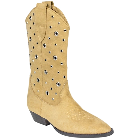 Botas Cowboy caladas mujer en antelina Corina M5001
