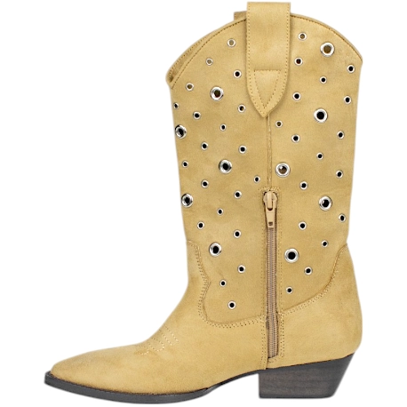 Botas Cowboy caladas mujer en antelina Corina M5001
