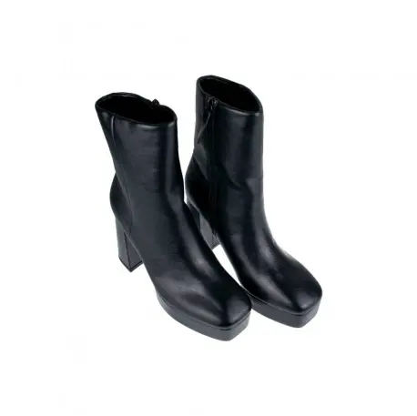 Botines Punta Cuadrada con tacón y plataforma  - Corina M2815