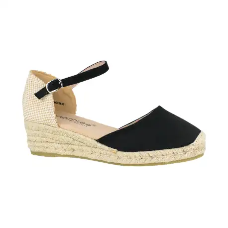 Alpargatas de Esparto con Cuña Baja y Pulsera para Mujer - Amarpies ACX26481