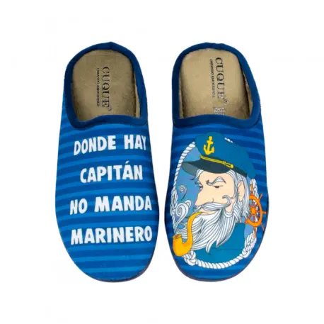 Pantuflas de Hombre de Invierno Abiertas Estampado Capitán Cuque 597