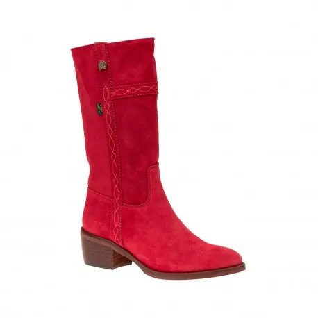 Botas Camperas Media Caña Mujer Tacon Cuadrado- Dakota Boots 476
