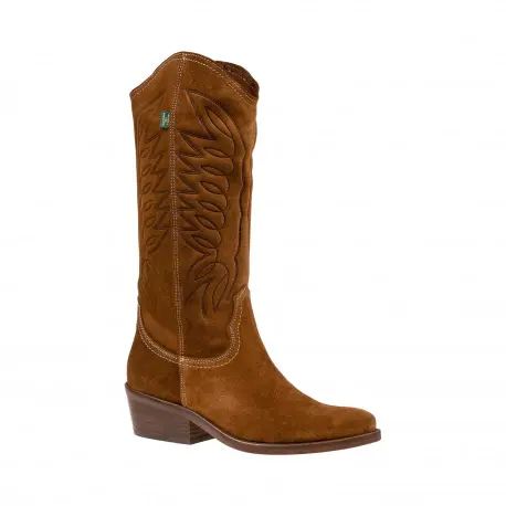 Botas Camperas de Piel Serraje Marrón de Valverde del Camino - Dakota Boots 67 CA