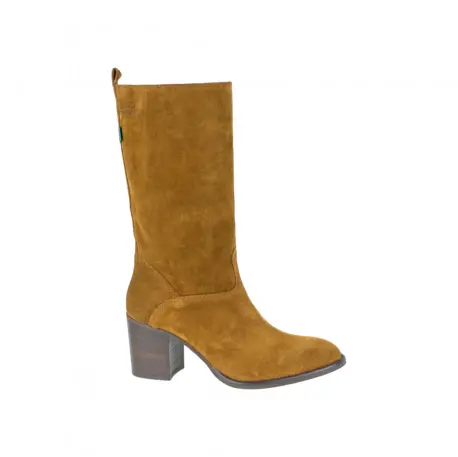 Bota Campera Mujer Marron Serraje Media caña con Tacon Dakota Boots DKT 12 CA