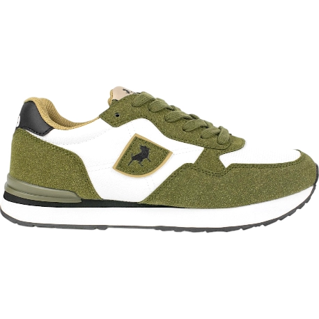 Zapatilas Lois en Blanco y Verde Casual - 64401