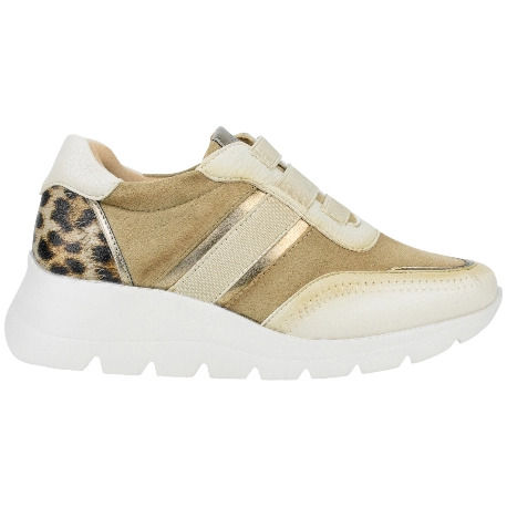 Zapatillas Urbanas Cuña Media Combinado Elásticos Amarpies AMD29417