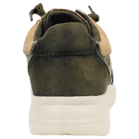 Zapatilla de Vestir Marrón Plano Elásticos Plantilla Extraíble Amarpies AMD29409
