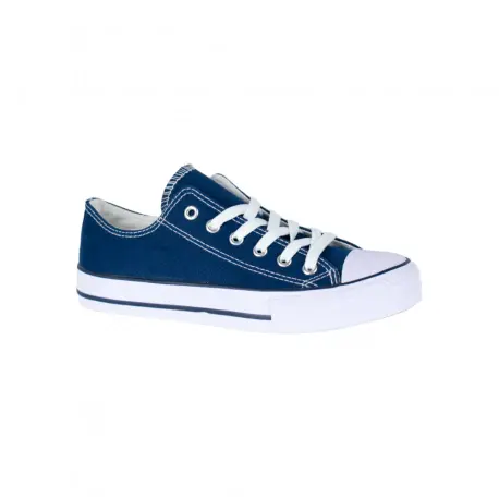 Zapatilla Lona Puntera de Goma Mujer 7-A12F