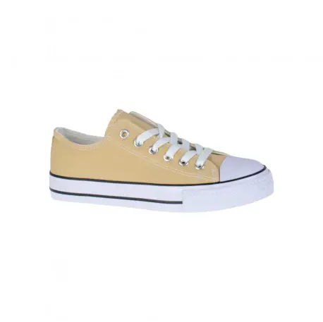 Zapatilla Lona Puntera de Goma Mujer 7-A12F