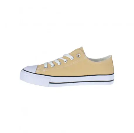 Zapatilla Lona Puntera de Goma Mujer 7-A12F