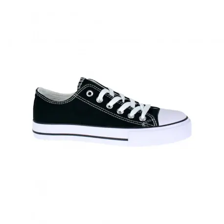 Zapatilla Lona Puntera de Goma Mujer 7-A12F