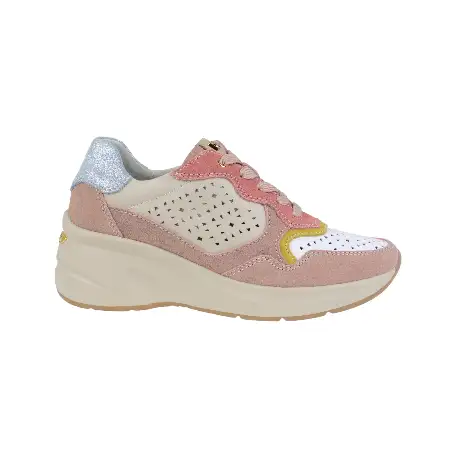 Deportivo Piel Cuña Plantilla Extraíble Tricolor Descanflex 80023