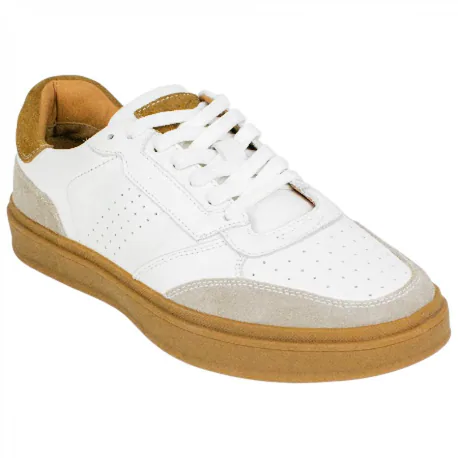 Zapatillas Urbanas Piel Plantilla Confort Extraíble Renature MERLOT 01