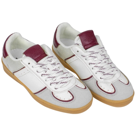 Zapatilla Retro Mujer Granate Plana Corina M6040