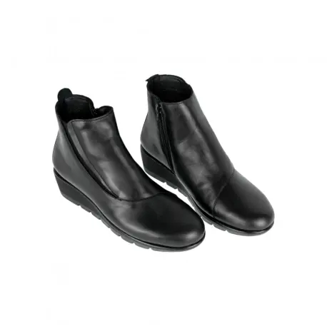 Botines de Piel en Negro con Cuña y Plantilla Extraíble - Doctor Cutillas 77216