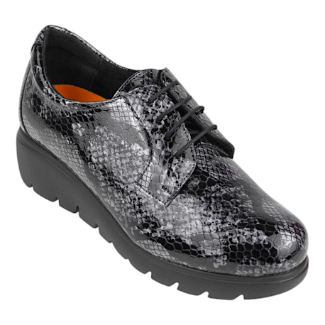 Zapato Piel Charol  Cuña y Cordón Doctor Cutillas 89546