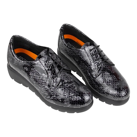 Zapato Piel Charol  Cuña y Cordón Doctor Cutillas 89546