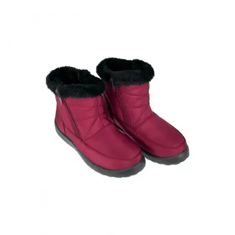 Botines Mujer Invierno Granate Forro Pelo Flexpies BA1
