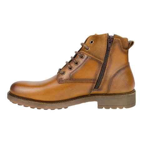 Botas de Piel Hombre con  Cremallera Y Cordones - Innova Shoes IN 70/724